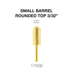 Cre8tion Gold Carbide- Small Barrel-Round Top- 3/32"