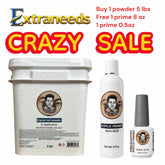 Rocky MSDS Krystal Nail Powder 5lbs [Buy 1 Free 1 PRIMER 8 OZ Primer AND 1 PRIMER 0,5 0Z