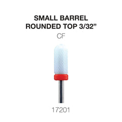 Cre8tion Ceramic Small Barrel- Rounded Top 3/32"