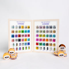 Cre8tion Chrome Nail Art Effect 1g - Full set 72 Colors