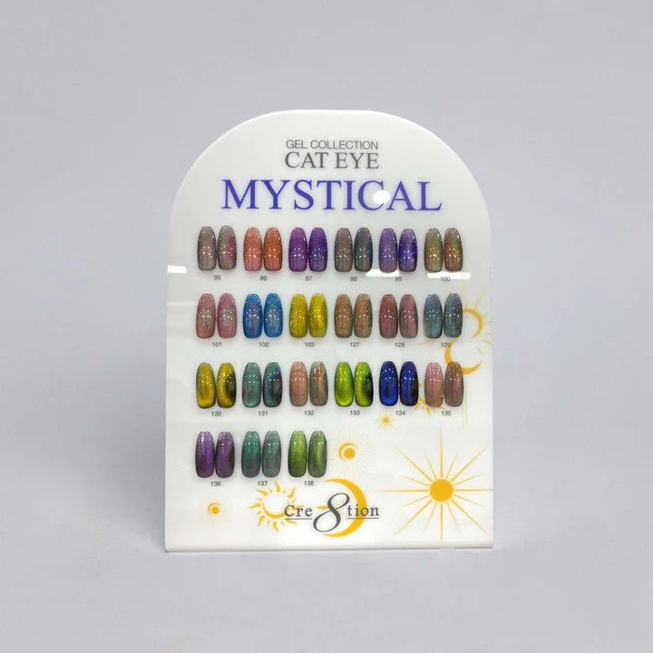 Cre8tion Counter Display Color Chart - Cat Eye Mystical 21 colors (95-103 & 127-138)