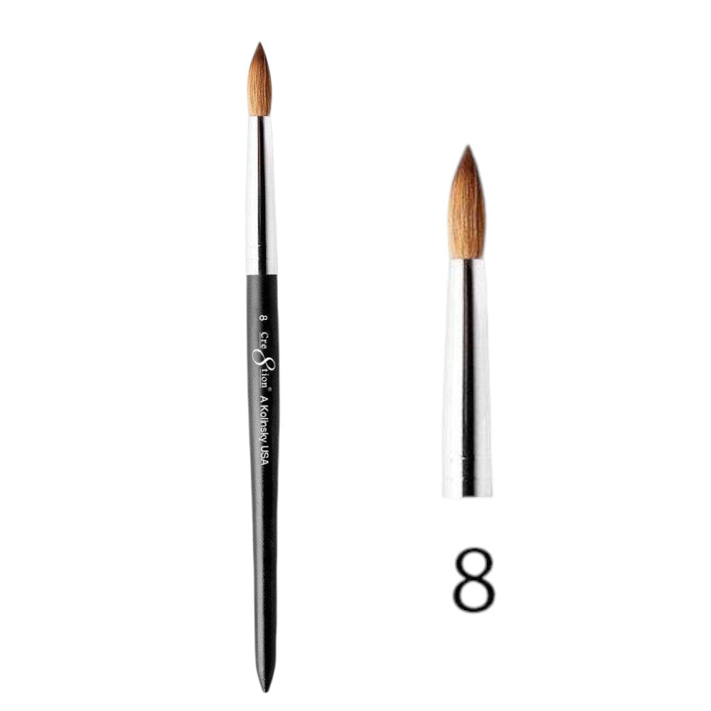 Cre8tion Kolinsky Acrylic Brush A Size 08