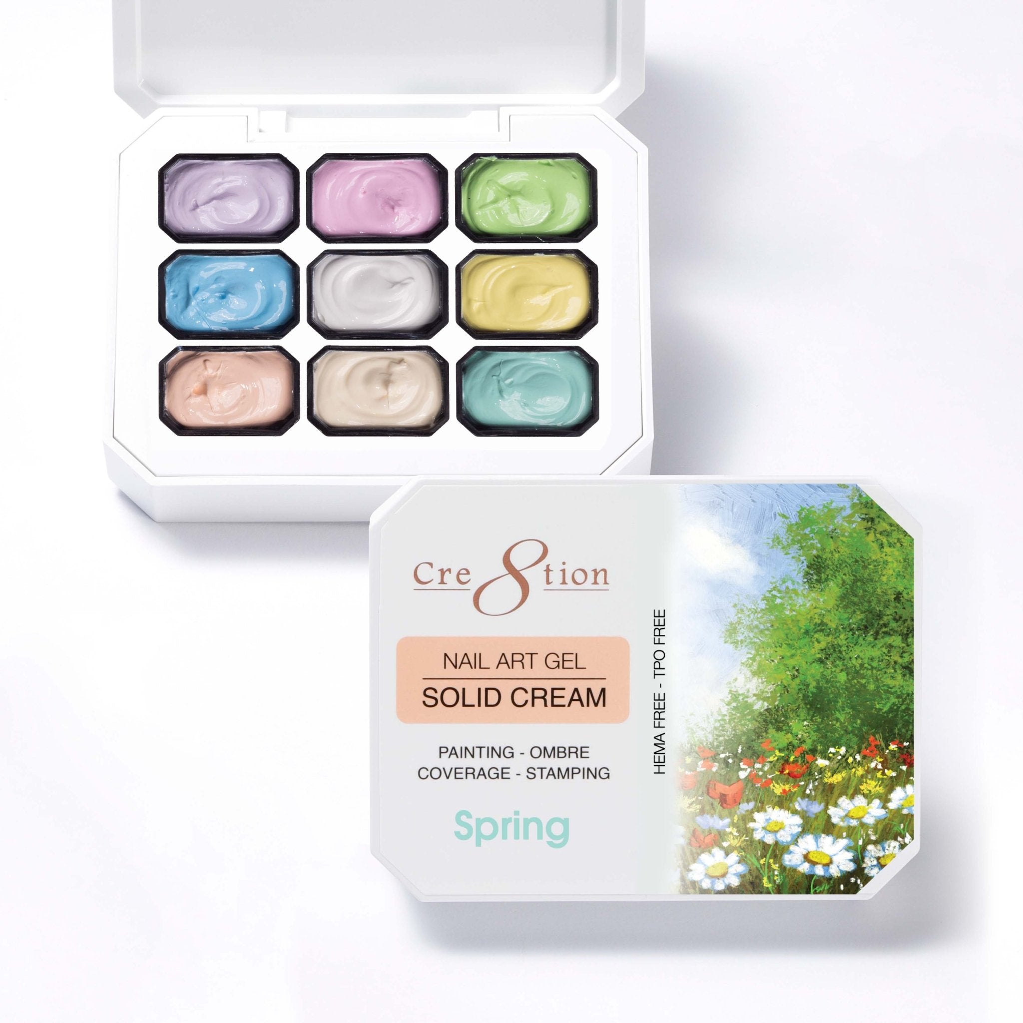Cre8tion Nail Art Gel - Solid Cream Collection - Spring
