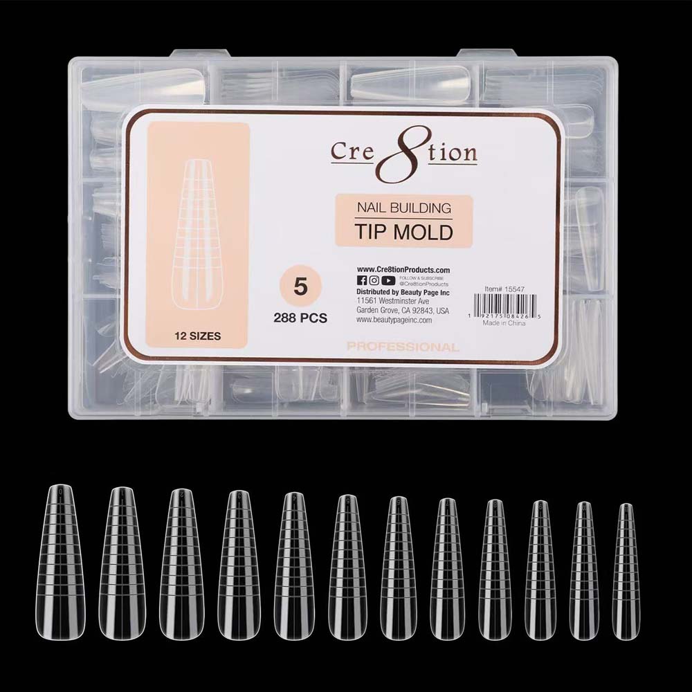 Cre8tion Nail Building Tip Mold 05 288pcs
