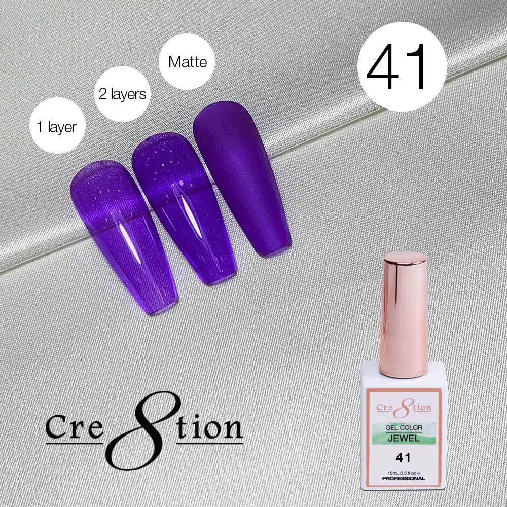 Cre8tion Soak Off Gel 0.5oz G41 - Jewel Collection