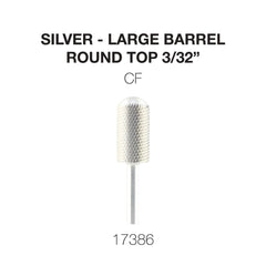 Cre8tion Silver Carbide- Large Barrel-Round Top- 3/32"