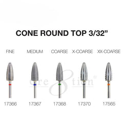 Cre8tion Cone Round Top Nail Filing Bit 3/32"
