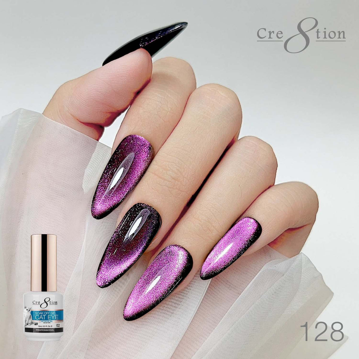 Cre8tion Cat Eye Gel 0.5oz - Mystical Collection - 128