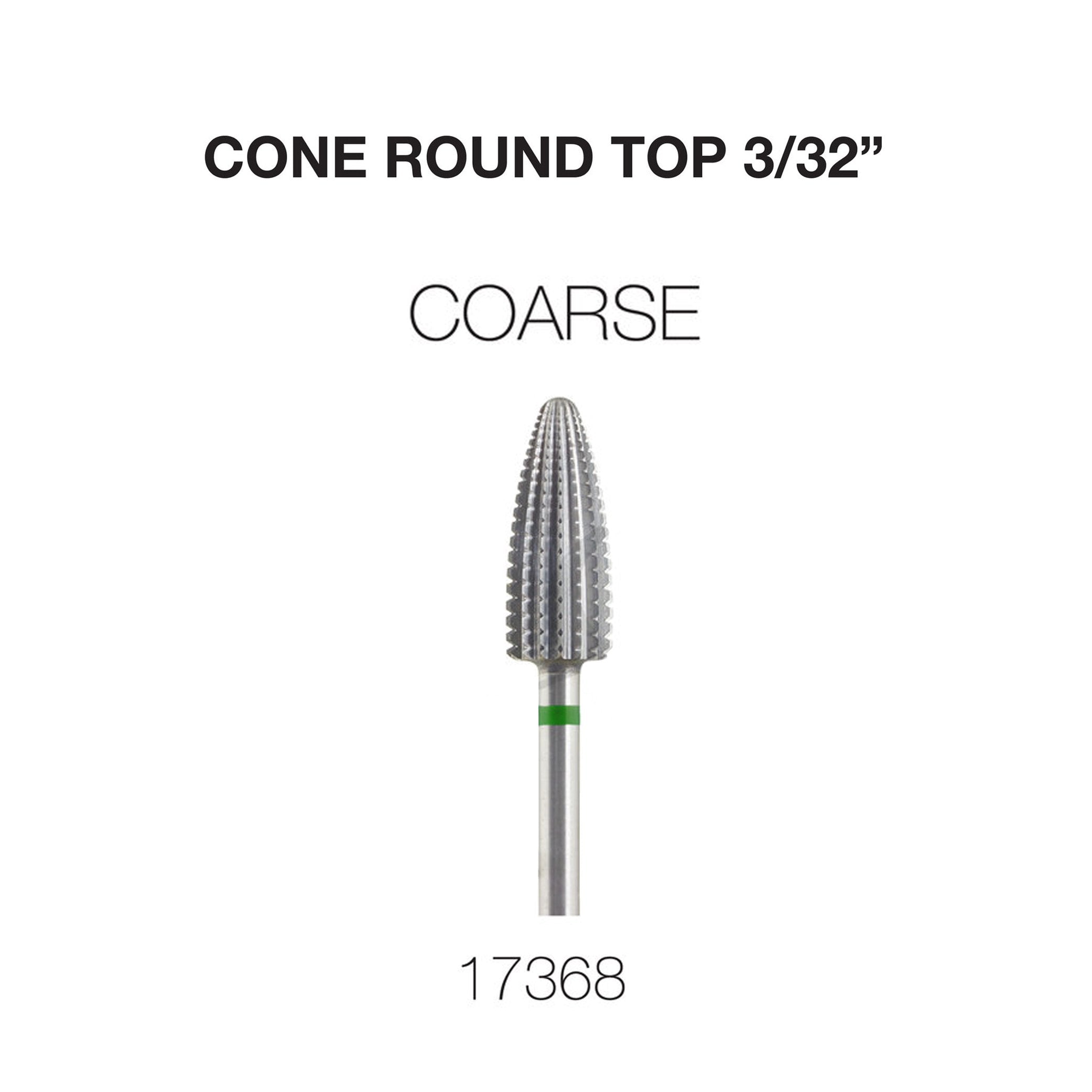 Cre8tion Cone Round Top Nail Filing Bit 3/32"