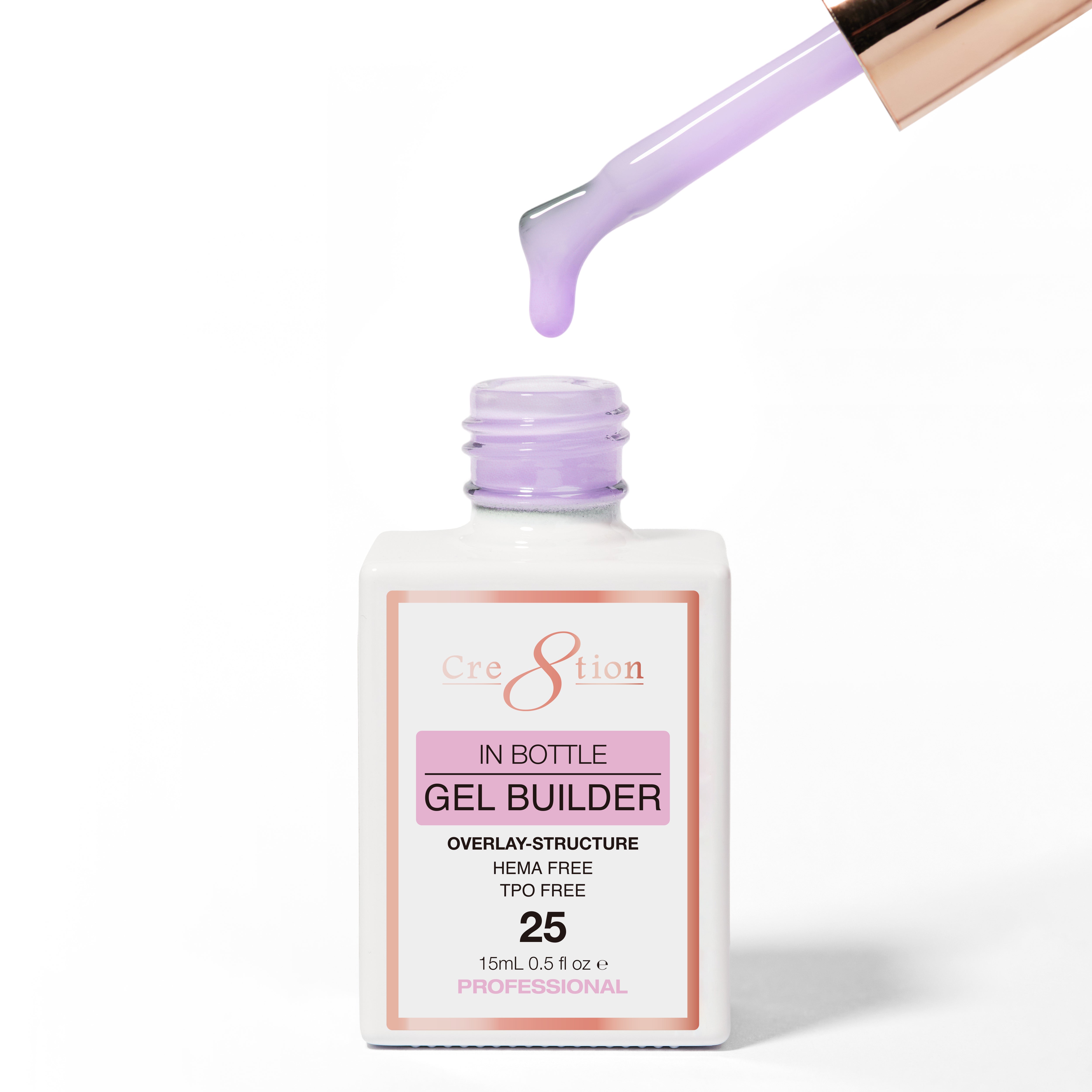 Cre8tion Gel Collection - Overlay/ Brush on Builder 0.5oz 25 Ice Princess