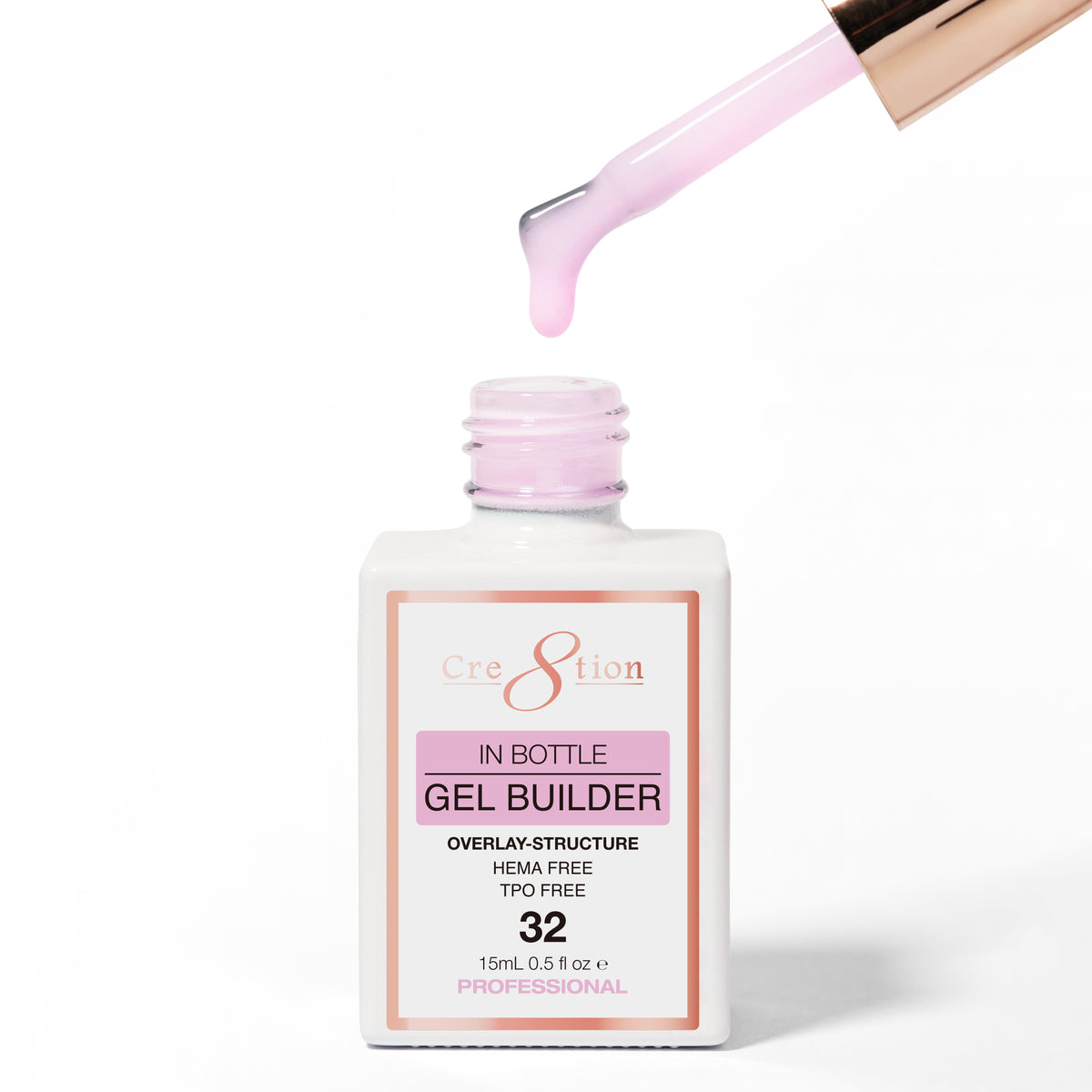 Cre8tion Gel Collection - Overlay/ Brush on Builder 0.5oz 32 Lilac Sugarplum