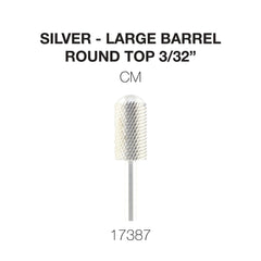 Cre8tion Silver Carbide- Large Barrel-Round Top- 3/32"