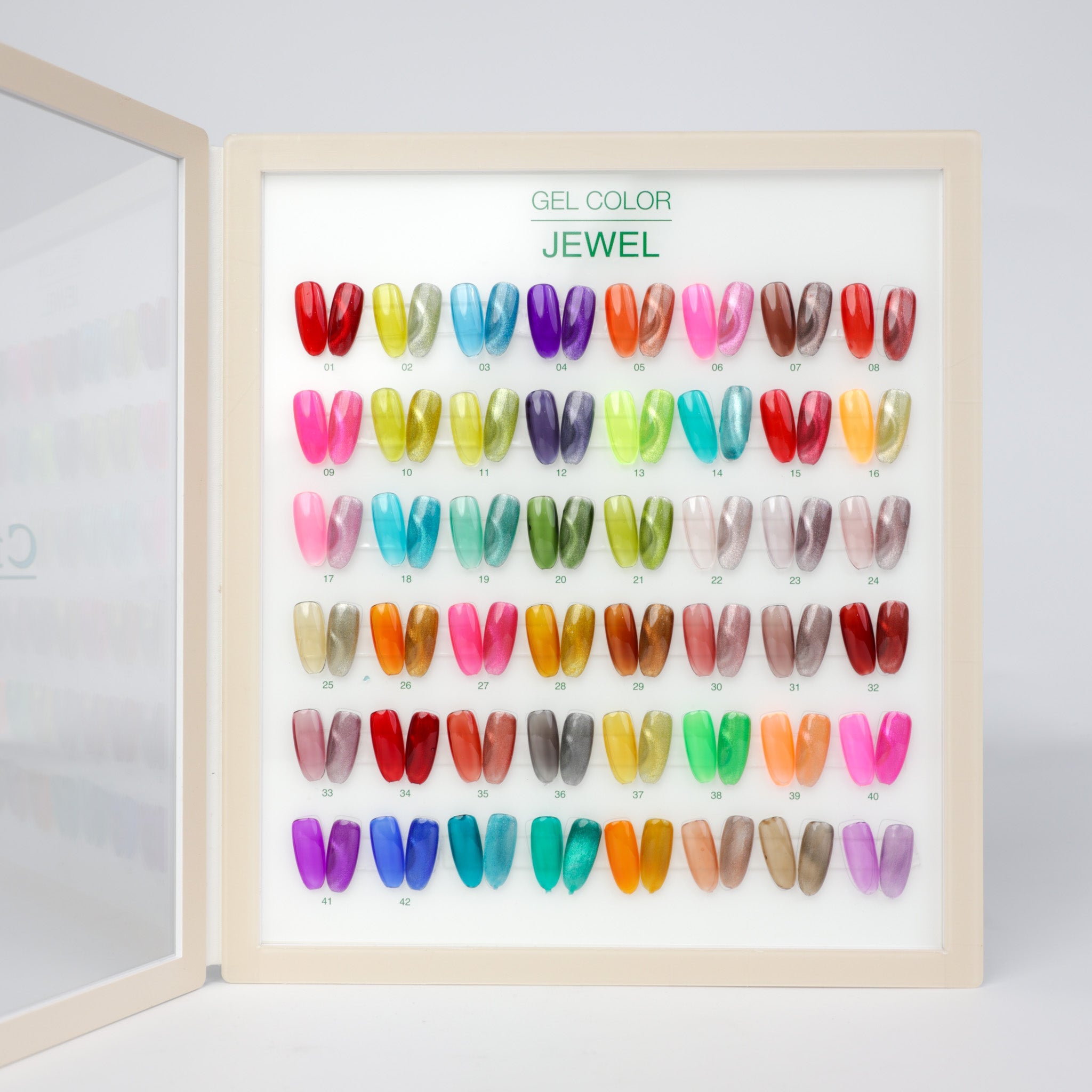 Cre8tion Jewel Collection Gel 0.5oz - Full Set 48 colors w/ 3 Top Diamond 0.5oz & 1 Color Book