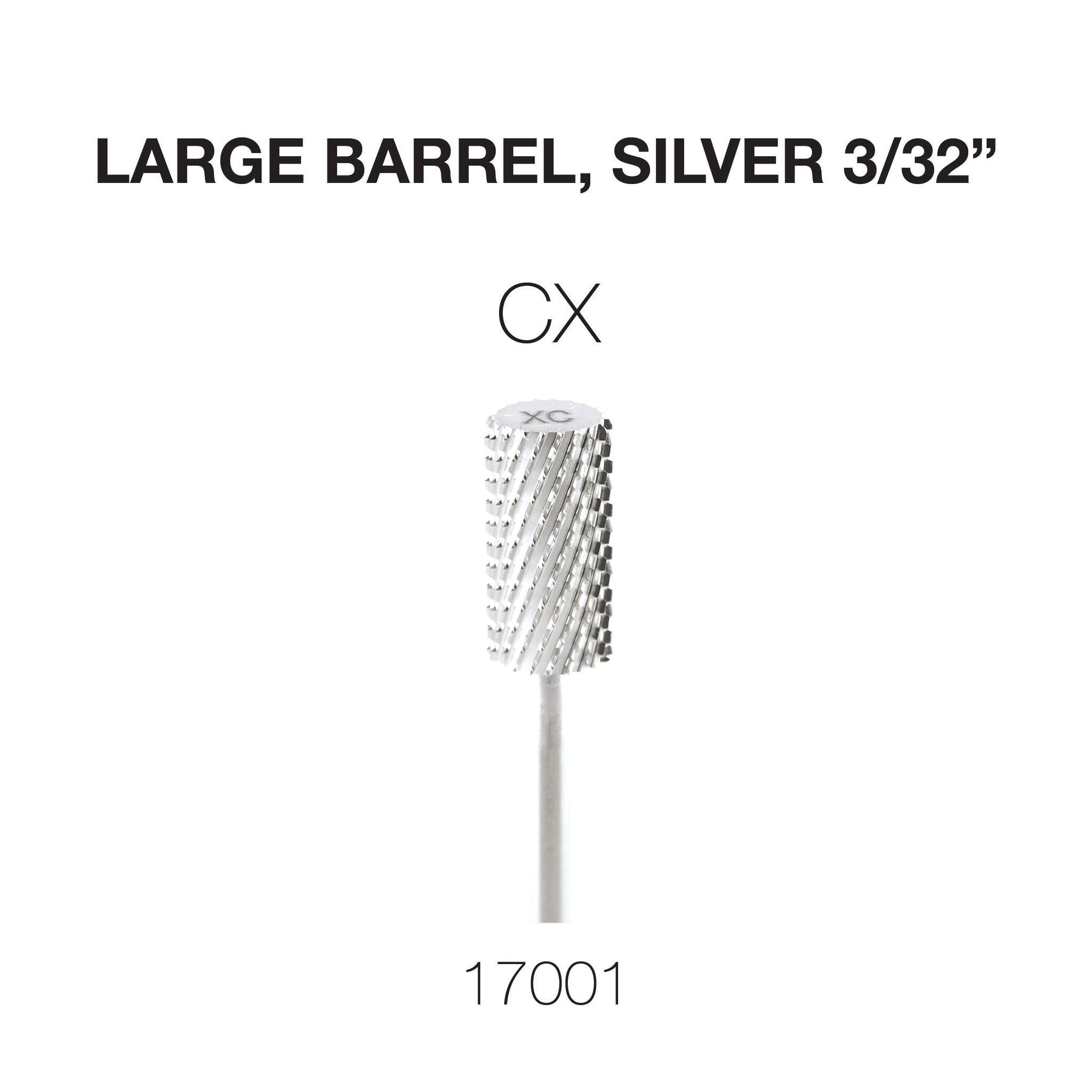 Cre8tion Carbide Large Barrel, Silver 3/32"