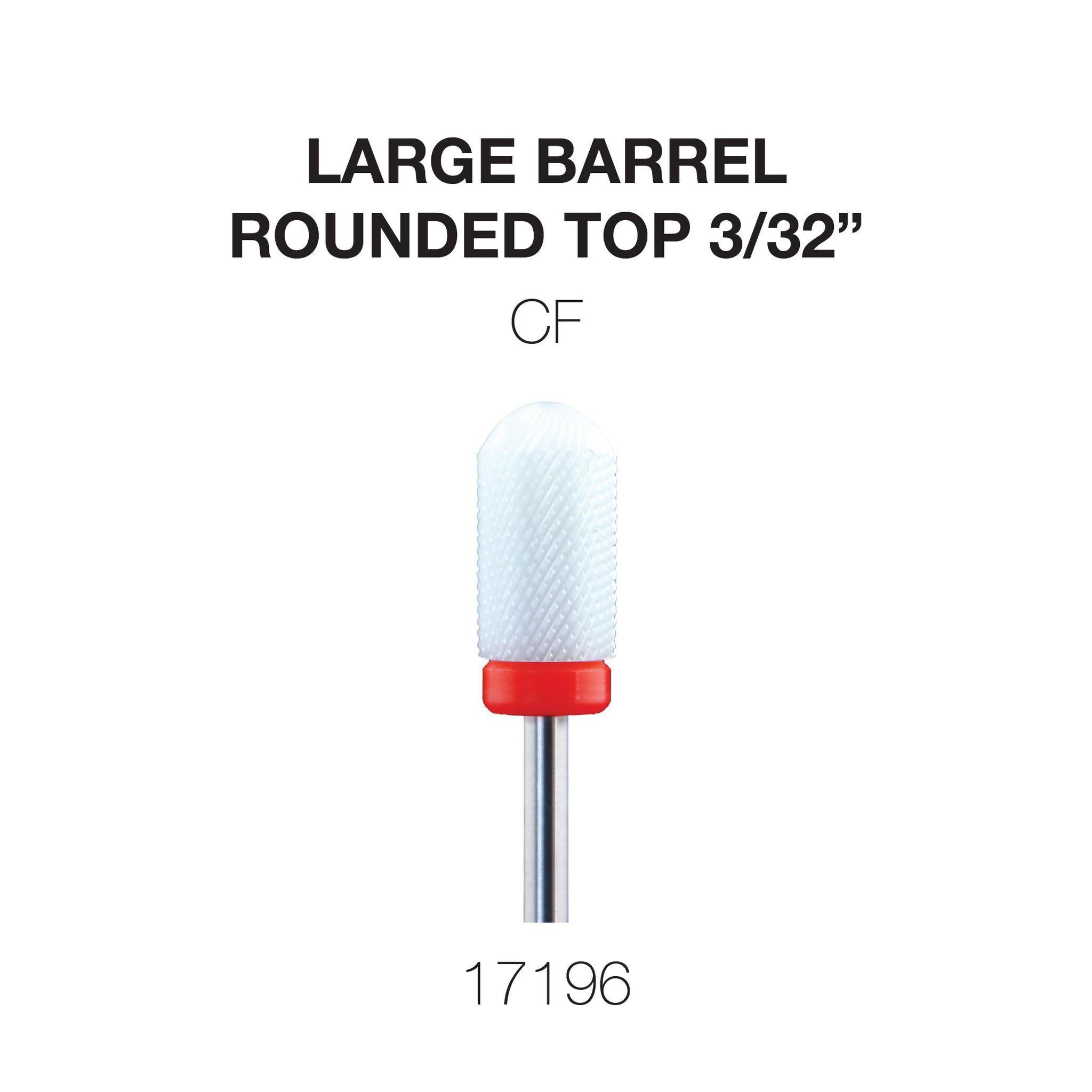 Cre8tion Ceramic Large Barrel - Rounded Top 3/32"