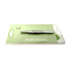 Beauty Makeup Stainless Steel Eyebrow Clip Flat Eyebrow Tweezers, Eyebrow Trimming Tweezers Face Hair Removal Tools