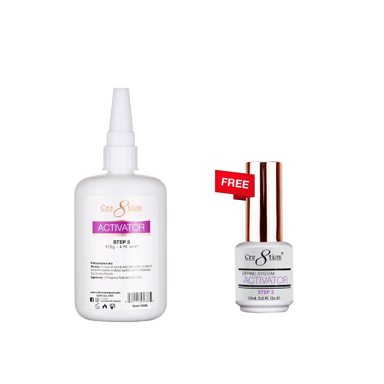 [Bonus Combo] Cre8tion Dip Essential 4oz - with 1 Free Size 0.5oz