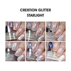 Cre8tion Nail Art Glitter 0.5oz - STARLIGHT Collection