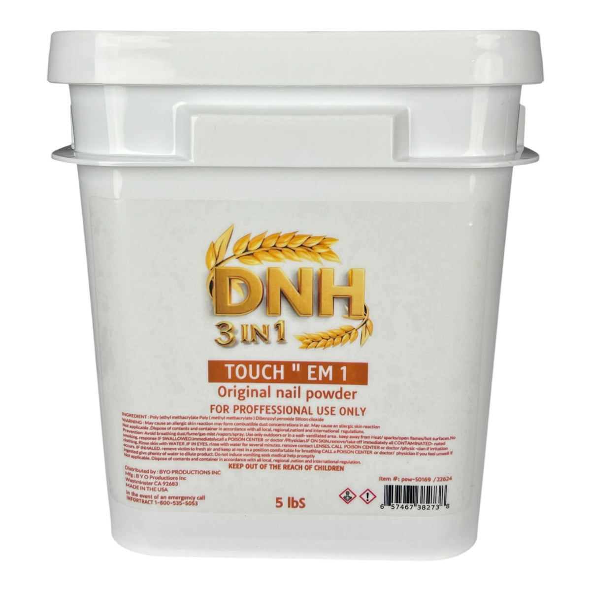 DNH  TOUCH  EM 1 NAIL POWDER 5 LBS