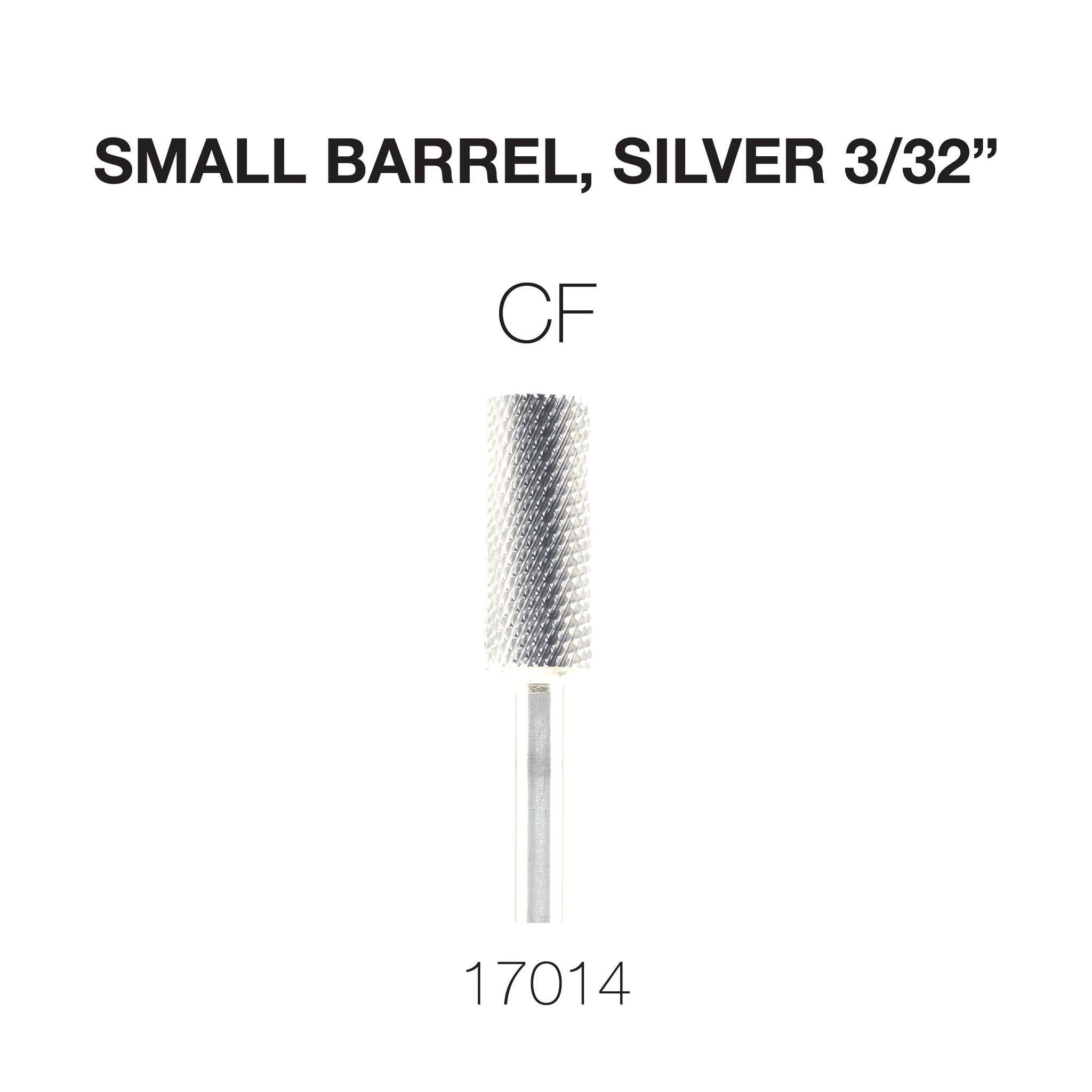 Cre8tion Carbide Small Barrel, Silver 3/32"