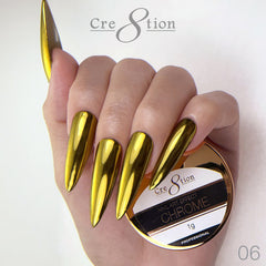 Cre8tion Chrome Nail Art Effect 1g - 06 Gold