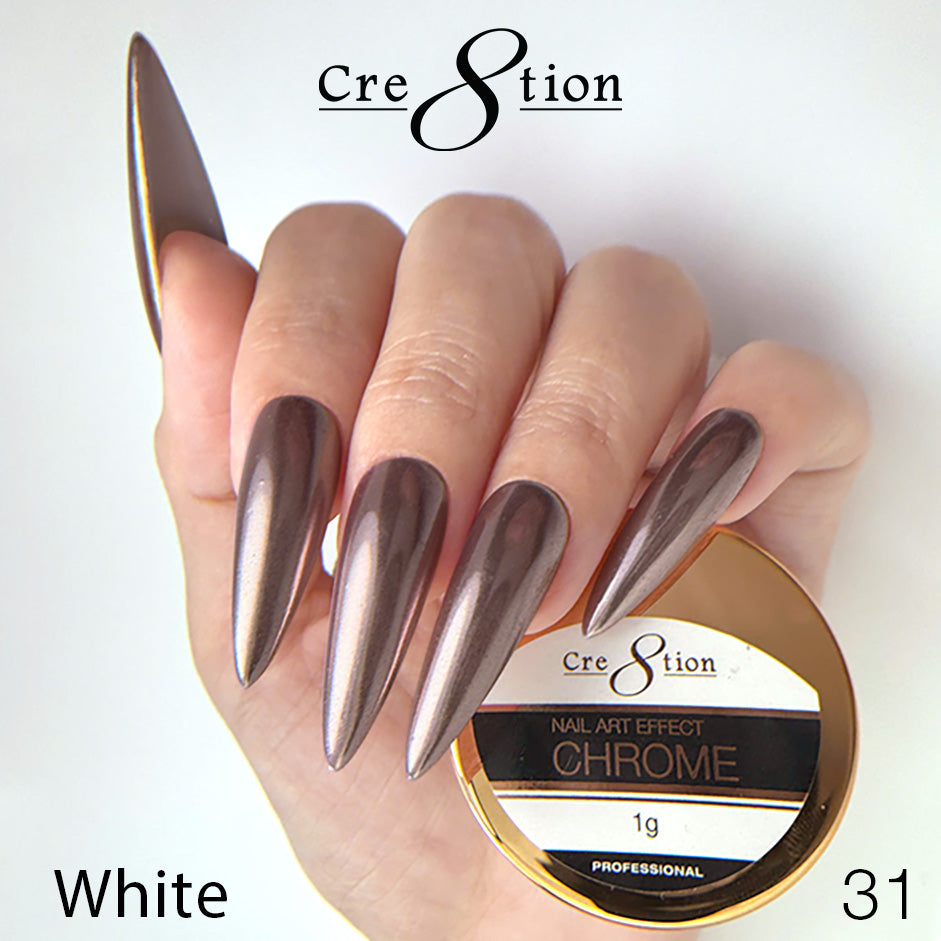 Cre8tion Chrome Nail Art Effect 1g - 31 Super Real Rose Gold