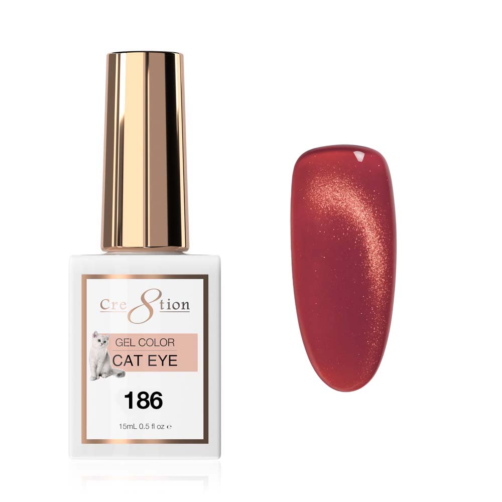 Cre8tion Cat Eye Soak Off Gel 0.5oz 186