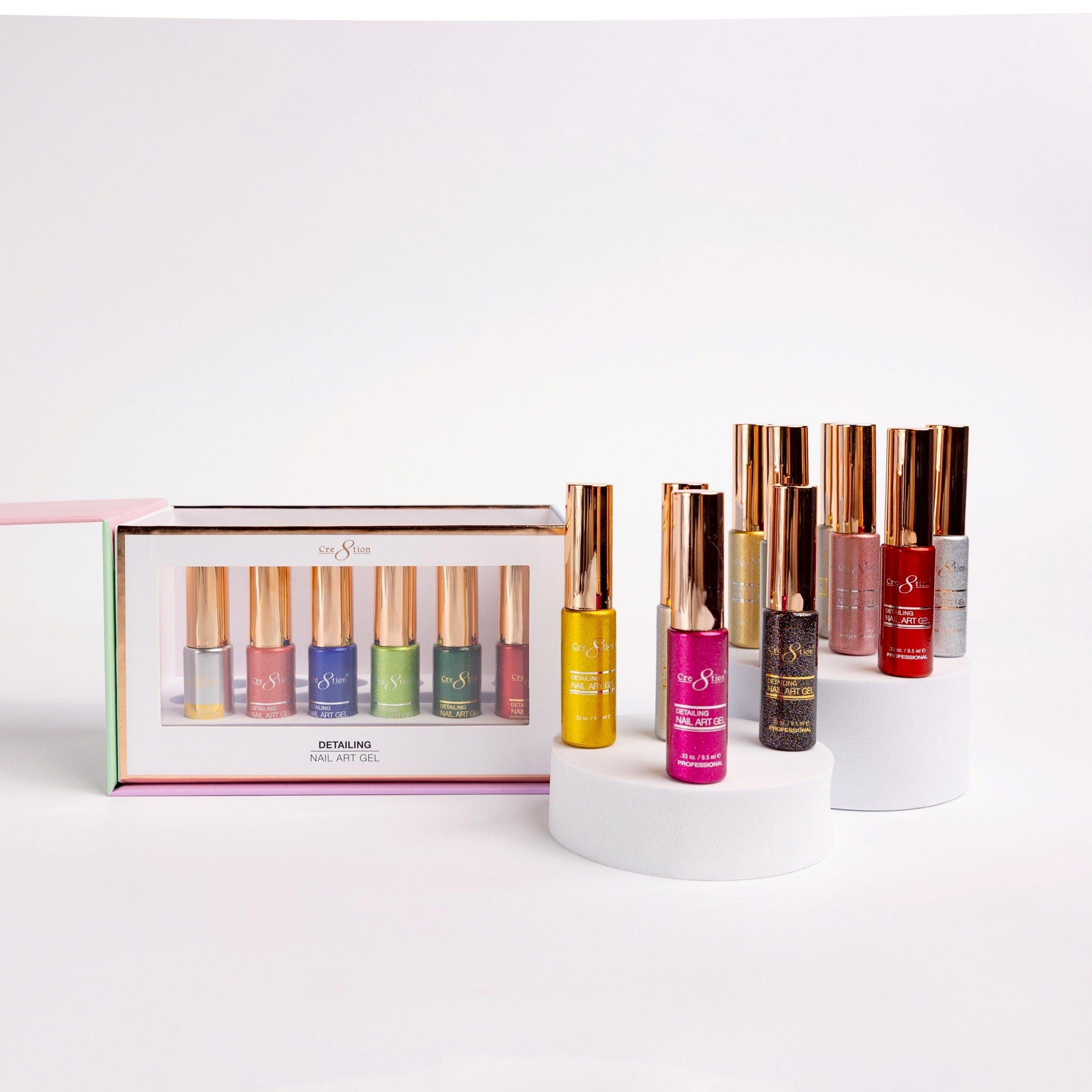 Cre8tion Detailing Nail Art Gel - Glitter Collection