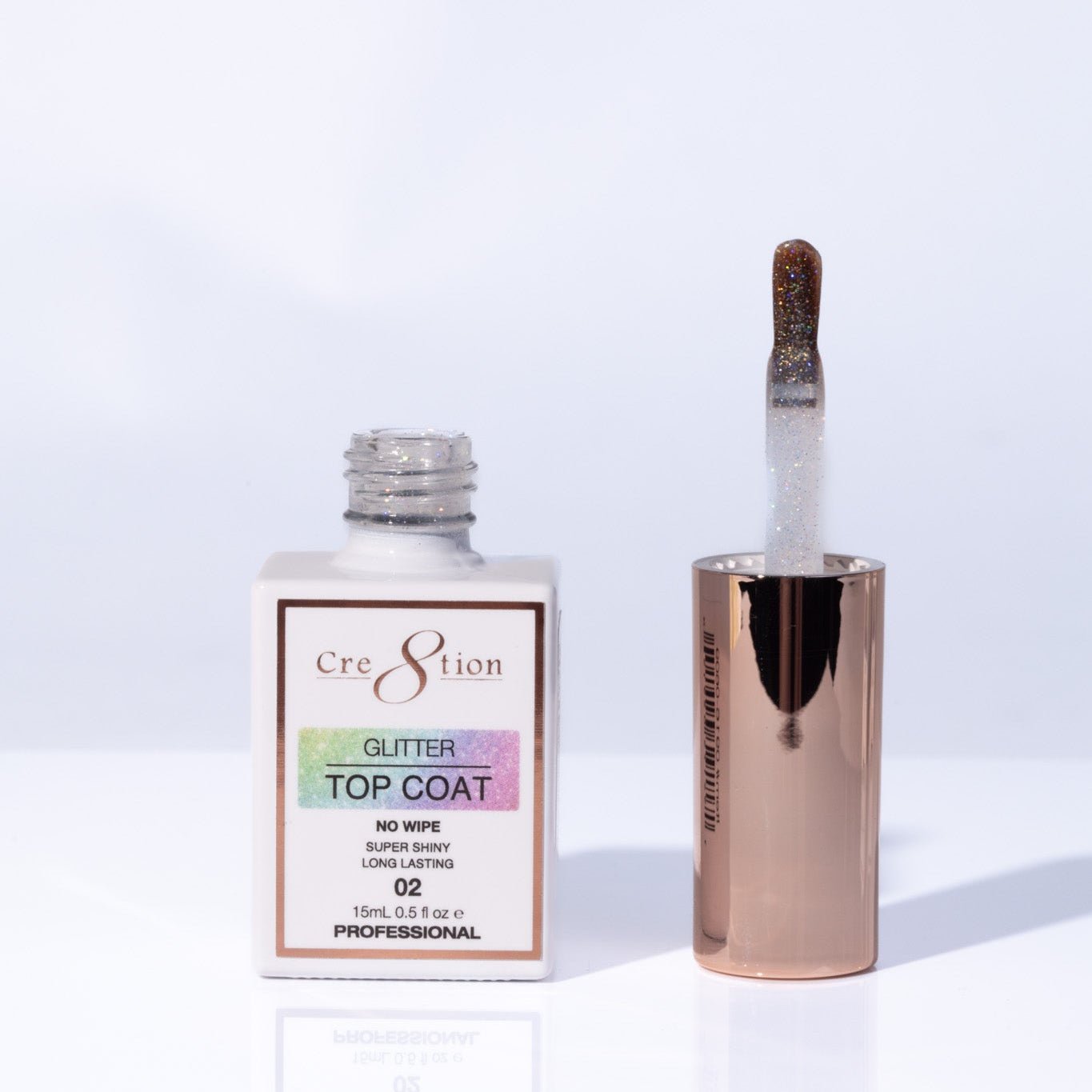 Cre8tion Glitter Top Coat 0.5oz 03