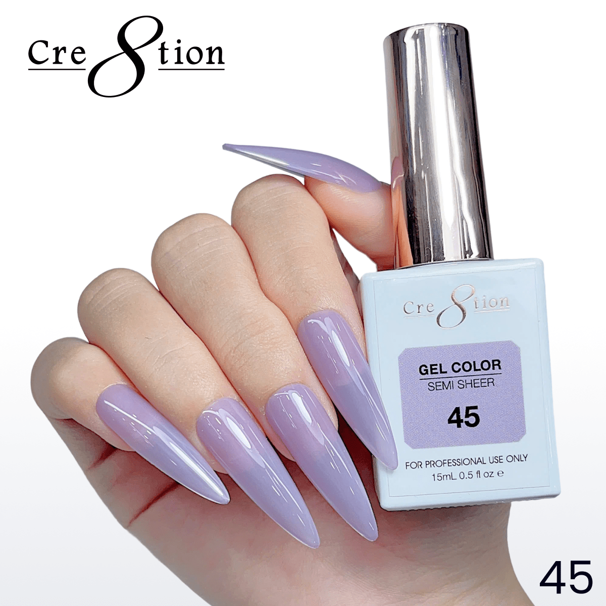 Cre8tion Hema Free Semi-Sheer Collection 0.5oz - Mauve Series