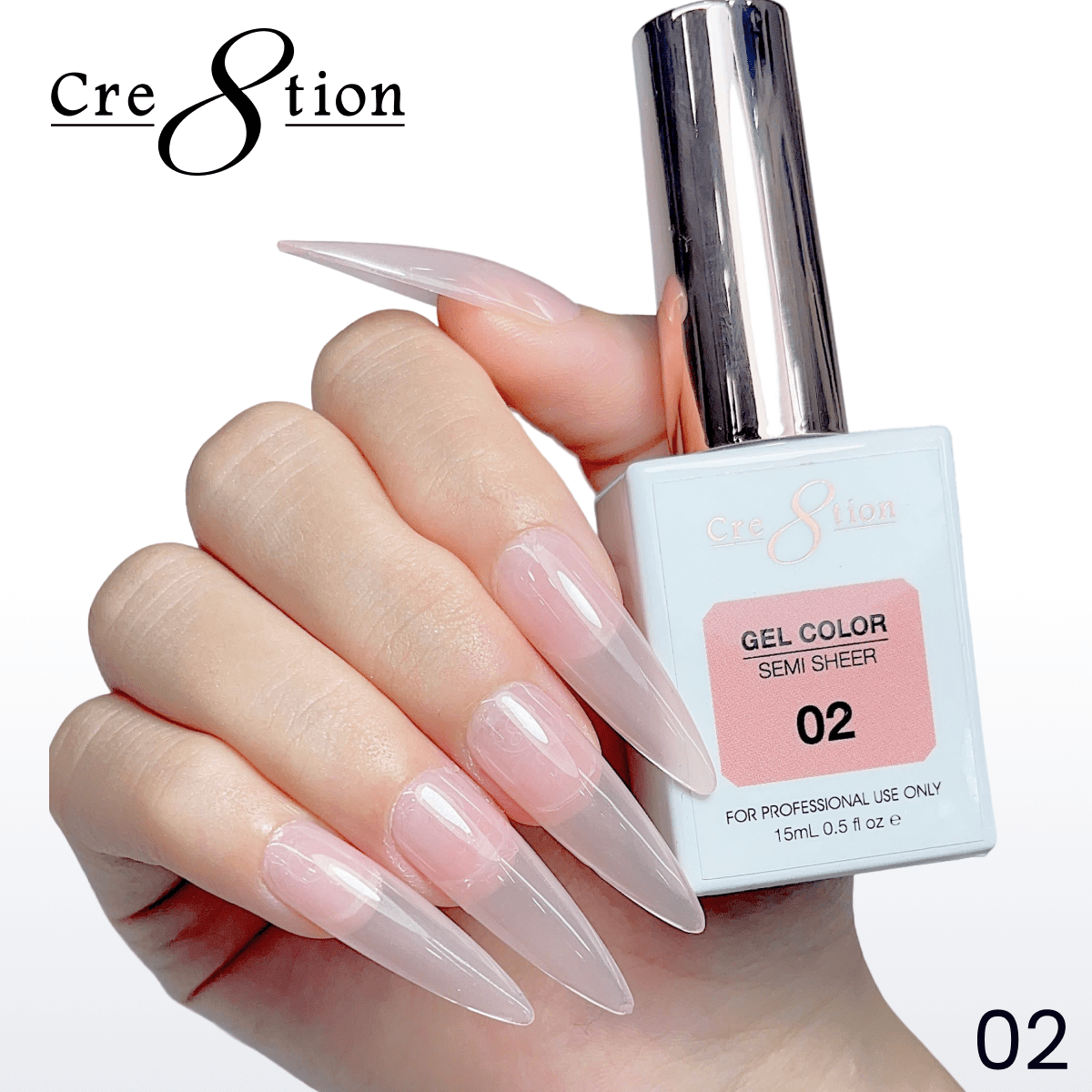 Cre8tion Hema Free Semi-Sheer Collection 0.5oz - Nude Series