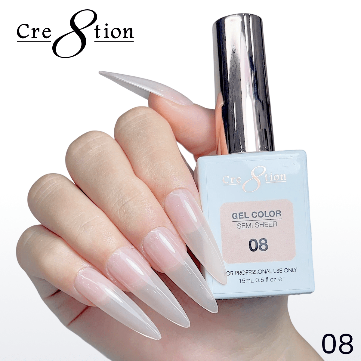Cre8tion Hema Free Semi-Sheer Collection 0.5oz - Nude Series