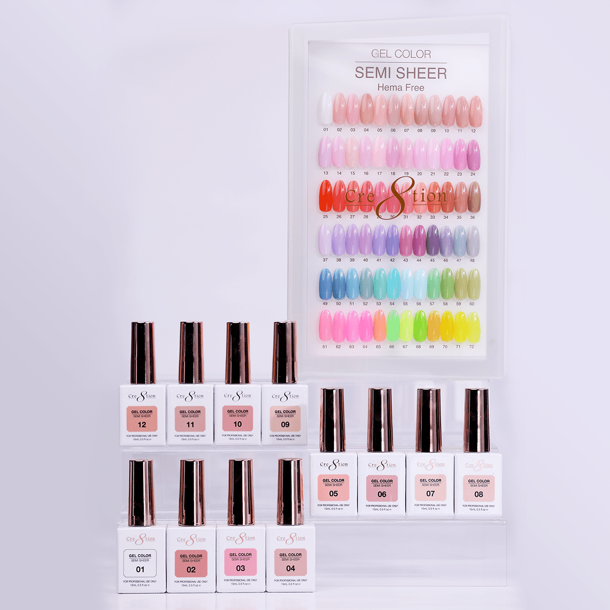 Cre8tion Hema Free Semi-Sheer Collection 0.5oz - Nude Series