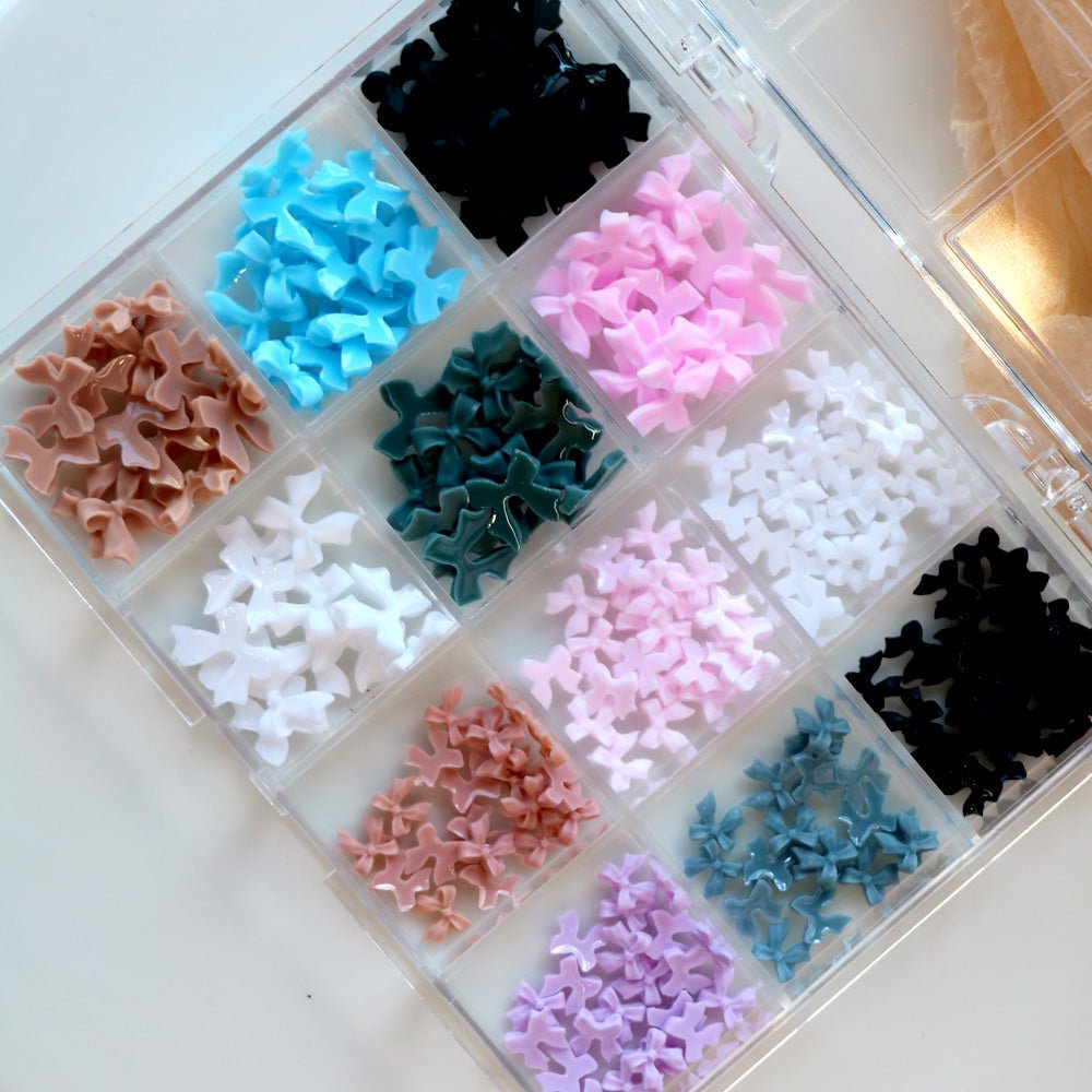 Cre8tion Nail Art Accessory 3D Flat Bows 08