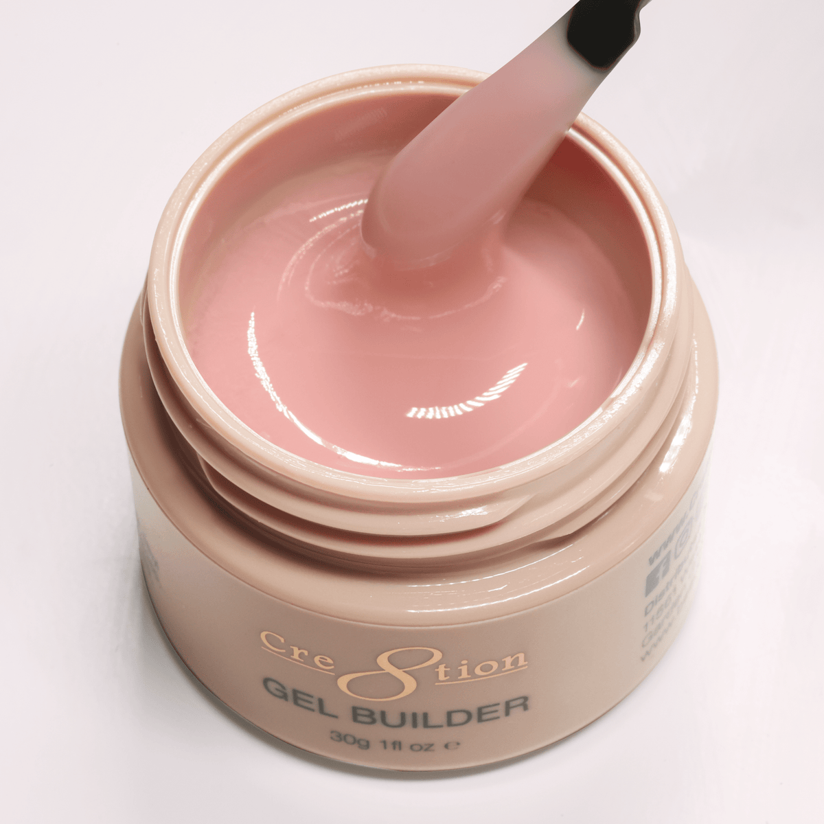 Cre8tion Overlay/Builder Gel in Jar 1oz - Hema Free/TPO Free - Low Heat - 03 Soft Afternoon