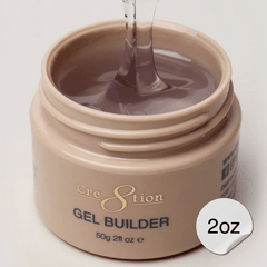 Cre8tion Overlay/Builder Gel in Jar 2oz - Hema Free/TPO Free - Low Heat - Clear