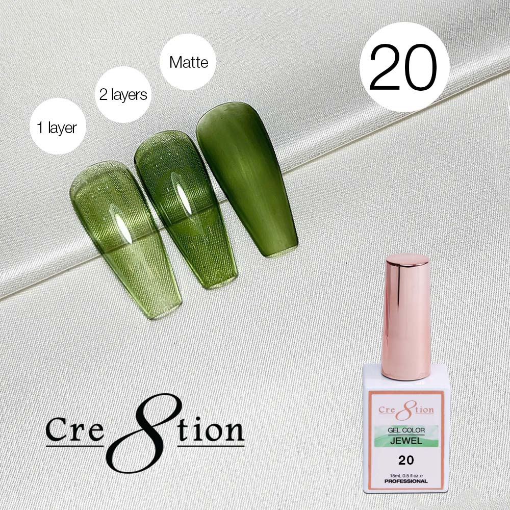 Cre8tion Soak Off Gel 0.5oz G20 - Jewel Collection