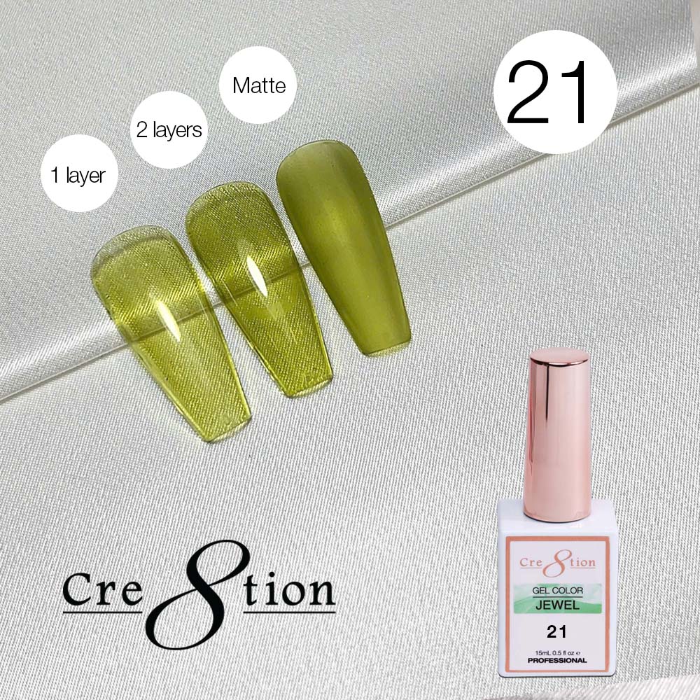 Cre8tion Soak Off Gel 0.5oz G21 - Jewel Collection