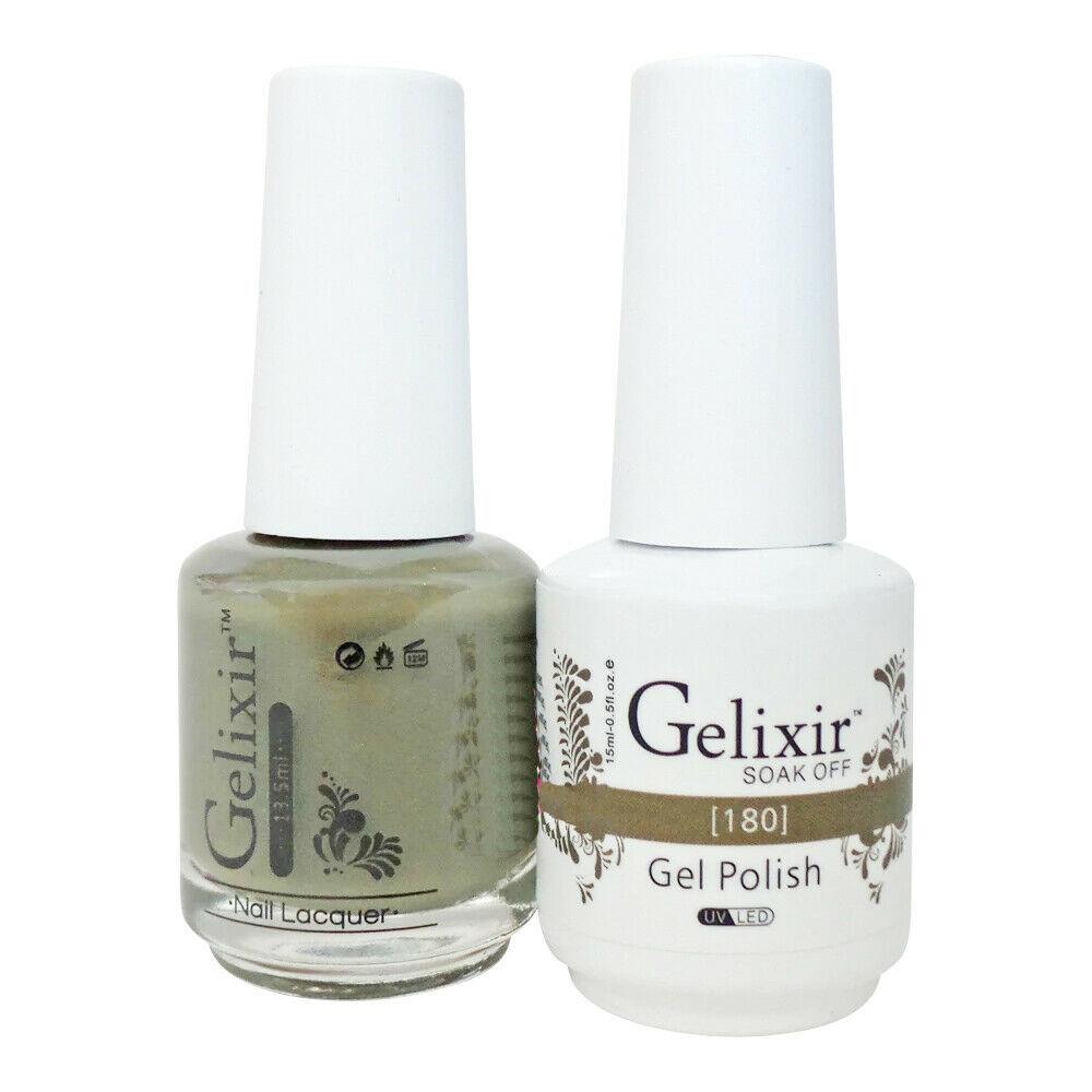 Gelixir Nail Polish Gel & Matching Lacquer 1 PK #180