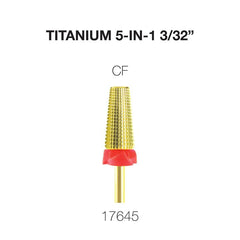 Cre8tion Titanium 5 in 1 Nail Filing Bit 3/32"